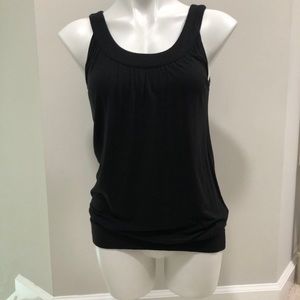 Black Slouch Waist Top